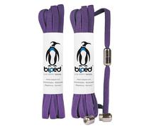 biped LACES 2 pares de cordones elásticos con cápsula de metal twist lock cordones de goma sin ataduras para 2 pares de zapatos - plano 6 mm z2910(#9 purple)