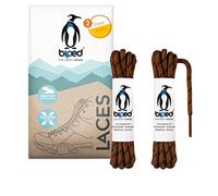 biped LACES 2 pares de cordones para zapatos de senderismo poliéster redondo ø 4 mm extra robusto - cordones para zapatos de trekking y trabajo z2917(#B21 light brown/black,120 cm)