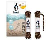 biped LACES 2 pares de cordones para zapatos de senderismo poliéster redondo ø 4 mm extra robusto - cordones para zapatos de trekking y trabajo z2917(#B23 brown/yellow,160 cm)