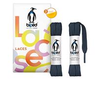 biped LACES 2 pares de cordones planos de poliéster de 10 mm de ancho - cordones premium para zapatillas y calzado deportivo - resistentes al desgarro y lavables z2913(#29 navy blue,140 cm)