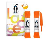 biped LACES 2 pares de cordones planos de poliéster de 10 mm de ancho - cordones premium para zapatillas y calzado deportivo - resistentes al desgarro y lavables z2913(#8 neon orange,180 cm)