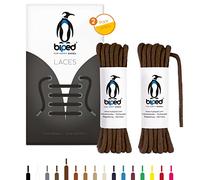 biped LACES 2 pares de cordones redondos de algodón ø 3,5 mm - Cordones de calidad resistentes al desgarro para zapatos de cuero, zapatillas de deporte - fabricados en la UE z2901(marrón,160 cm)