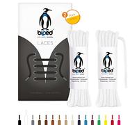 biped LACES 2 pares de cordones redondos de algodón ø 3,5 mm - Cordones de calidad resistentes al desgarro para zapatos de cuero, zapatillas de deporte - fabricados en la UE z2901(blanco,120 cm)
