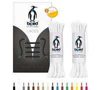 biped LACES 2 pares de cordones redondos de algodón de ø 2 mm de grosor - cordones resistentes al desgarro para zapatos de cuero y calzado informal - fabricados en la UE z2900(blanco, 90 cm)
