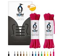 biped LACES 2 pares de cordones redondos de algodón de ø 2 mm de grosor - cordones resistentes al desgarro para zapatos de cuero y calzado informal - fabricados en la UE z2900(rosa,120 cm)