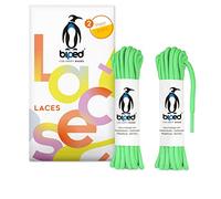 biped LACES 2 pares de cordones resistentes al desgarro - para calzado de trabajo, de ocio y deportivo - Cordones 100% poliéster, redondos, ø 4 mm z2914(#22 mint green,150 cm)