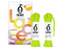 biped LACES 2 pares de cordones resistentes al desgarro - para calzado de trabajo, de ocio y deportivo - Cordones 100% poliéster, redondos, ø 4 mm z2914(#31 lime green,140 cm)