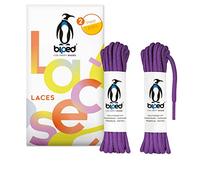 biped LACES 2 pares de cordones resistentes al desgarro - para calzado de trabajo, de ocio y deportivo - Cordones 100% poliéster, redondos, ø 4 mm z2914(#9 purple,150 cm)