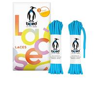 biped LACES 2 pares de cordones resistentes al desgarro - para calzado de trabajo, de ocio y deportivo - Cordones 100% poliéster, redondos, ø 4 mm z2914(#17 light blue,110 cm)