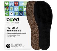 biped minimal sole FISTERRA - Plantillas de invierno para zapatos barefoot - Plantillas de piel de cordero cálidas con corcho natural - Se adaptan a zapatos minimalistas para adultos y niños(30)