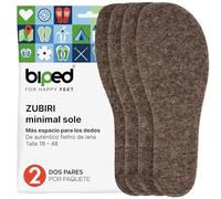 biped minimal sole ZUBIRI - 2 pares de plantillas para zapatos barefoot - plantillas de fieltro de lana auténtica - se adaptan a calzado minimalista para adultos y niños(20)