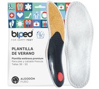 biped plantilla de verano con suave algodón - plantillas ortopédicas con soporte para el arco plantar, almohadilla metatarsal y talonera - plantillas bienestar ideales para dolor de pies z2777(47)