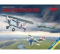 Biplanes Of The 1930s Y 1940s (?? -51a-1, Ki-10-ii, U-po-2vs) 1:72 Plástico Kit