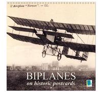 Biplanes on historic Postcards (Wall Calendar 2026 12" x 24" / 30 x 60 cm (Open)) CALVENDO 12 Month Wall Calendar