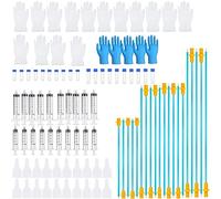 BIPY 100 jeringas de catéter de inseminación para perros, bolsa de recogida de semen canino estéril, tubos centrífugos, guantes desechables, tubo de cría de inseminación artificial, con ganado a