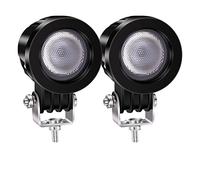 Biqing 10W Faros Adicionales Moto, 2 Inch Faros de Moto Faros Antiniebla Lámparas Auxiliares del LED 12V 24V LED Luz de Trabajo Luz de Inundación para Motos Off Road 4X4 ATV UTV SUV Camión Tractor