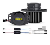 Biqing 20W LED Faros Angel Eyes Halo Anillo Bombillas CANBUS No hay error 6000K para 3 Series E90 Sedan/Saloon E91 Touring 2 Pcs