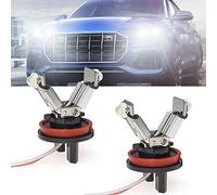 Biqing H8 Angel Eyes, 12W LED Faros Angel Eyes Halo Anillo Bombillas CANBUS No hay error para E82 E87 E90 E91 E92 M3 E93 E60 E61 E63 E70 X5 E71 X6 E89 Z4