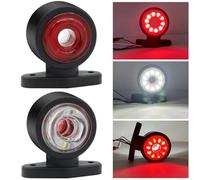 Biqing Luces Indicadoras Laterales LED,12V 24V Luces Galibo Laterales Traseras Luz Posicion LED para Camiones/Remolques/Semirremolques/Tractores (Modelo B)