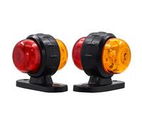 Biqing Luces Indicadoras Laterales LED,12V 24V Luces Galibo Laterales Traseras Luz Posicion LED para Camiones/Remolques/Semirremolques/Tractores (Modelo F)