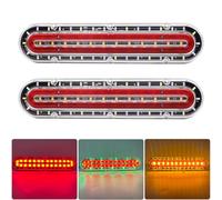 Biqiure 2PCS Pilotos Traseros Remolque LED 12V,Multifunzione Luces Traseras Remolque LED Señal de giro dinámica para Remolque Camion Caravan