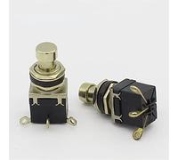 BIQSYVTM 1 Uds Tipo de Enganche mantenido SPDT Efectos de Guitarra Stompbox Interruptor de Pedal de pie True Bypass Interruptor de Guitarra