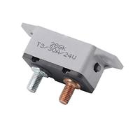 BIQSYVTM Circuit Breaker 24V Manual Reset Circuit Breaker 20A/30A/40A/50A Auto Overcurrent Protector Auto Fuse Manual Reset Circuit Breaker Stud(30a)