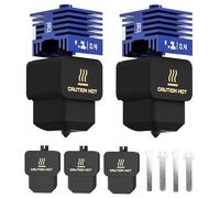 BIQU 2PCS Panda Juicer Aço Endurecido H2D Hotend 0.4mm, Para Bambu-Lab H2S/H2D/H2D Laser/A1/A1 Mini, Bico Substituível Rápido, Fluxo Padrão de Alta Temperatura Hotend (Meias de Silicone Extra 3)