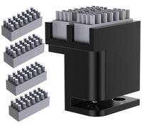 BIQU Panda Brush PX con 4 cepillos de silicona extra, boquillas de limpiaparabrisas para Bambu-Lab P1P/P1S/X1/X1C/X1E impresora 3D, cepillo de silicona montado en cama caliente, kit de herramientas de