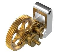 BIQU Panda Claw Extrusora Engranaje Extrusora para Bambu-Lab X1C P1P P1S Impresora 3D, Engranaje extrusora Golden RNC Nano-revestido, flujo más suave y uniforme, mayor vida útil