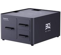 BIQU Panda Den Caja Almacenamiento Residuos Filamento para Bambu-Lab P2S/P1S/P1P/X2D/X1C/X1E/A1/A1 Mini, Colección Sistema Caída Directa, Cajones Almacenamiento Herramientas Dobles Con Acero Premium