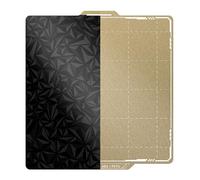 BIQU Placa PEO lis PEI texturizada, Compatible con Impresora 3D Bambu-lab X1 X1C X1E P1P P1S A1, 257x257 mm, Cama de impresión de Acero con Resorte magnético, Cama de impresión Flexible