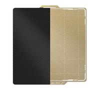 BIQU Placa PET lisa + PEI texturizada, Compatible con Impresora 3D Bambulab X1 X1C X1E P1P P1S A1, 257x257 mm, Cama de impresión de Acero con Resorte magnético, Cama de impresión Flexible