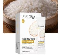 Biqua Máscara de Noche con Arroz (20 unidades) - Cuidado Facial Hidratante y Iluminante K-Beauty Coreano | Korean Skincare Mascarilla Hidratante Antiarrugas para una Piel Suave y Brillante