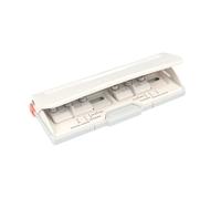 Bira Craft Perforadora ajustable de 6 agujeros, color blanco roto, capacidad de 8 hojas, mini/bolsillo A3/A4/A5/A6/Agenda/personal/Deskfax, rendimiento garantizado