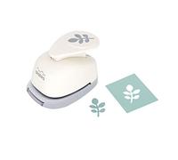 Bira Craft Perforadora de palanca en forma de hoja de 1 pulgada para manualidades de papel, álbumes de recortes