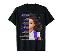Biracial Kids Black Pride Girls Soy Black Girl Magic Mixed Camiseta