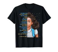 Biracial Kids Black Pride Girls Soy Black Girl Magic Mixed Camiseta
