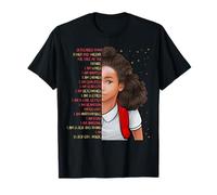 Biracial Kids Black Pride Girls Soy Black Girl Magic Mixed Camiseta