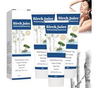 Birch Juice Moisturizing Sunscreen,Korean SPF 50+ PA++++ Hydrating Sun Essence Face Sunscreen,Hydrate Skin & Decrease Wrinkles,Strong UV Protection (3pcs)