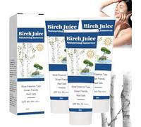 Birch Juice Moisturizing Sunscreen,Korean SPF 50+ PA++++ Hydrating Sun Essence Face Sunscreen,No White Cast,Strong UV Protection,Moist Essence Type (3 pcs)