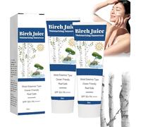Birch Juice Moisturizing Sunscreen,Korean SPF 50+ PA++++ Hydrating Sun Essence Face Sunscreen,No White Cast,Strong UV Protection,Moist Essence Type (2 pcs)