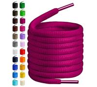 BIRCH's Oval Shoelaces 27 Colors Half Round 1/4" Shoe Laces 4 Different Lengths, Orquídea púrpura, 29.5"(75cm) S