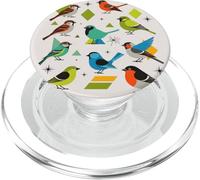 Bird Art Mid Century Midcentury Retro Atomic Age Space PopSockets PopGrip para MagSafe