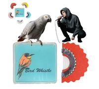 Bird Attracting Chirping Toy, 5pcs Bird Whistle for Adults, Bird Whistle to Attract Birds, Oral Stunts Tricks Gag Tweeting Noisemaker Toy (Red)