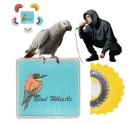 Bird Attracting Chirping Toy, 5pcs Bird Whistle for Adults, Bird Whistle to Attract Birds, Oral Stunts Tricks Gag Tweeting Noisemaker Toy (Yellow)