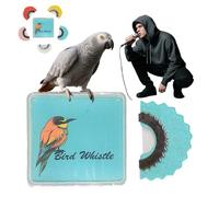 Bird Attracting Chirping Toy, 5pcs Bird Whistle for Adults, Bird Whistle to Attract Birds, Oral Stunts Tricks Gag Tweeting Noisemaker Toy (Blue)