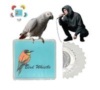Bird Attracting Chirping Toy, 5pcs Bird Whistle for Adults, Bird Whistle to Attract Birds, Oral Stunts Tricks Gag Tweeting Noisemaker Toy (White)