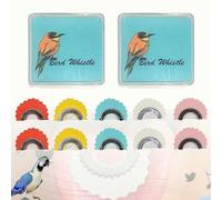 Bird Attracting Chirping Toy, Interactive Wacky Whistle, 5PCS Colors Bird Whistle, Magic Original Tweeting Noisemaker Oral Stunts Tricks Gag Tongue Tweeting Toys (2pcs)