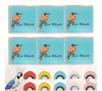 Bird Attracting Chirping Toy, Interactive Wacky Whistle, 5PCS Colors Bird Whistle, Magic Original Tweeting Noisemaker Oral Stunts Tricks Gag Tongue Tweeting Toys (6pcs)